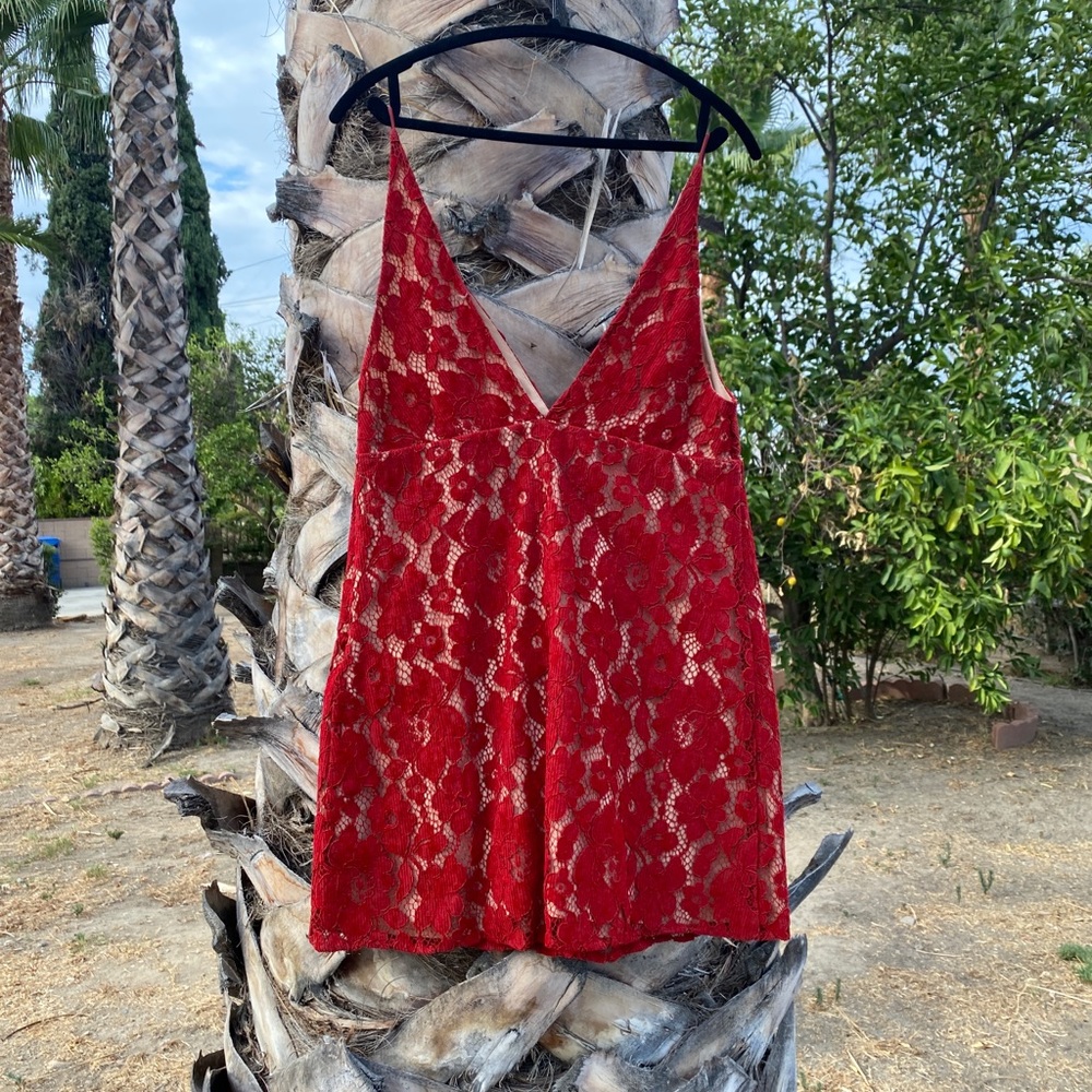 Free People Lace Mini Dress